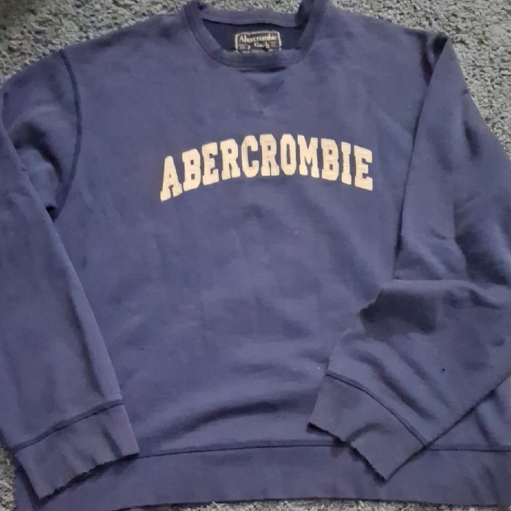 Abercrombie & Fitch Blue Crewneck Sweater